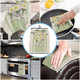 thumbnail image 4 of Paño de cocina con estampado decorativo de flores de tulipán y margaritas, 4 of 5