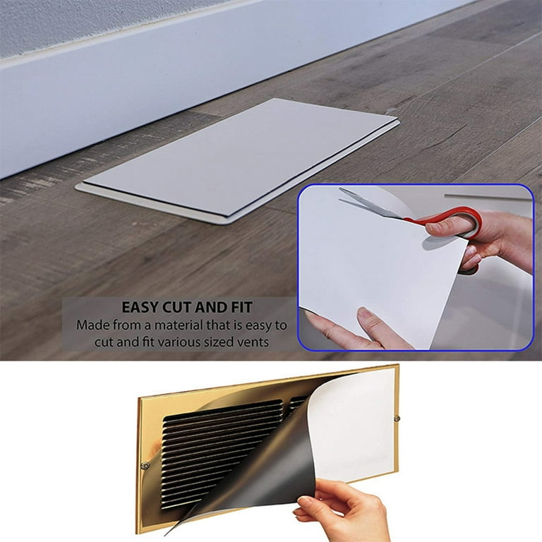 4Pack Magnetic Vent Covers, Strong Magnet Vent Covers for Home Floor  Standard Air Registers, 5.5 inch X 12 inch Air Vent Covers for Floor,Wall,  Ceiling Registers, Home and RV, HVAC : 
