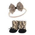 thumbnail image 5 of Hudson Baby Infant Girl Headband and Socks Giftset, Red Leopard, One Size, 5 of 5
