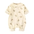 thumbnail image 2 of Baby Bear Jumpsuit  Bib Set for Infants - Soft Cotton, Unisex Design with Easy Snap Closures, 2 of 6