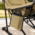 thumbnail image 3 of PNKKODW XL Heated Rocking Camping Chair for Adults,Comfort Outdoor Rocker,Beige with Power Pack,3 Heat Levels,Cup Holder,600D Oxford,Heavy Duty 330 lbs,Folding Chair with Back Support, 3 of 16