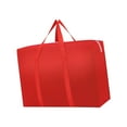 thumbnail image 3 of Bolsa de mudanza, bolsa de lona, multifuncional, portátil, con asas, organizador de embalaje, bolsa de almacenamiento para viajes, dormitorios, sótano 78x55x25 cm Rojo, 3 of 8