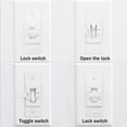2 Pieces of Light Switch Protective Cover Child Safety Switch Lock