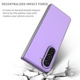 thumbnail image 2 of Feishell Ultra Thin Phone Case for Samsung Galaxy Z Fold 6 2024,Shockproof Slim Fit Hard PC Hollow Button Comfortable Hand Grip Anti-Scratch Lightweight Durable Phone Case for Women Men,Purple, 2 of 7