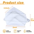 thumbnail image 5 of Scheam 100 Pcs Transparent Cake Slice Plastic Containers with Lids 5 Inches Hinged Lid Cheese cake Container, for Bakery and Cafe Take Out Packaging ., 5 of 7