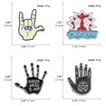 thumbnail image 2 of Blusa de aleación estilo punk rock con forma de broche, 2 of 3