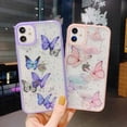 thumbnail image 2 of case for iPhone 14 Pro Max 6.7" Glitter Butterfly Case - Slim, Soft Silicone Gel Bling Cover for Women & Girls, 2 of 7