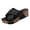 Black, variant on Clearence Women’s Plus-Size Fishmouth Sandals Summer Beach Slides with Thick Platform Wedge Sole Orthopedic Arch Support Non-Slip Comfort Shoes