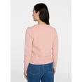 thumbnail image 4 of Time and Tru Women's Button Front Cardigan Sweater, Midweight, Sizes XS-XXXL, 4 of 6