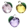thumbnail image 1 of 3x Crystal Apples Pisapapeles Peso del papel Dia 4cm Decoración para hogar de Navidad perfecl Pisapapeles de manzanas de cristal, 1 of 7
