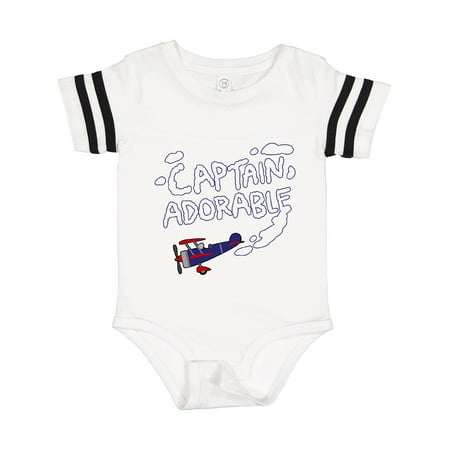 

Inktastic Plane Captain Adorable Gift Baby Boy Bodysuit