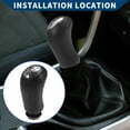 thumbnail image 2 of Unique Bargains Gear Shift Knob 5 Speed Manual Stick Shifter Knob for Renault Clio III 2005-2009 Plastic, Silver Tone, 2 of 7
