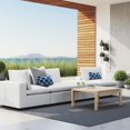 thumbnail image 2 of Modular Lounge Sectional Deep Sofa Chair Set, Sunbrella, White, Fabric, Modern Contemporary, Outdoor Patio Balcony Cafe Bistro Garden Furniture Hotel Hospitality, 2 of 10