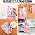 thumbnail image 7 of Coolnut Easter Cute Rabbit Kitchen Dish Towel Set 6Pcs,Dishcloths Sets Fast Drying Kitchen Towels Tea Towels Gift Set for Drying Cleaning Cooking Baking40 Wash cloth, 7 of 7