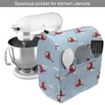 thumbnail image 2 of Cartoon Stand Mixer Cover, Helicopters Pattern Hand Drawn Aviation Themed Doodles in Sky, Kitchen Appliance Organizer Bag Cover with Pockets, 5 Quarts, Pale Blue Yellow Ruby, by Ambesonne, 2 of 4
