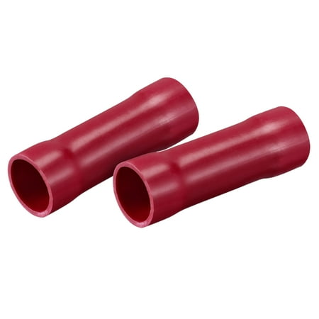 

Uxcell Butt Crimp PVC Terminals Red 38 AWG Fully Insulated for Electrical Wire Crimping Pack of 2