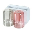 thumbnail image 2 of Jacenvly Valentines Day Decor Toothbrush Cup Holder Set Toothbrush Holder Wall Mounted with Cup Dispenser with Toothbrush Cup Tray Bathroom Toothbrush Toothpaste Dispenser Home Decor, 2 of 8