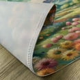 thumbnail image 4 of Ambesonne Green Place Mats Set of 4, Floral Prairie Painting Art, Standard Size, Teal Multicolor, 4 of 5