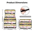 thumbnail image 4 of Daiia Gold Glittering Hearts and Flamingos Printed Car Floor Mats Set of 4, Durable Non Slip Auto Floor Carpet, Car Interior Carpets Proof Foot Pads Anti-Slip Cushion Automoetive Accessories, 4 of 6