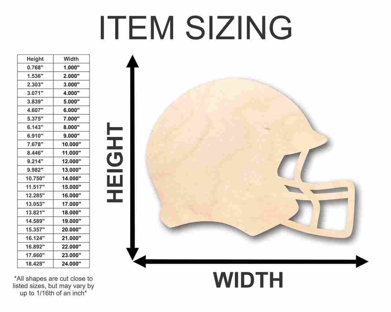 craft football helmets Yookeer 32 Piece Wood Crafts Unfinished Football Hockey Helmet Wood Cutout for Painting DIY Crafts Door Hanger Sports Themed Party Decoration Add the colors and logo of your favorite team and create wood football helmet yard signs and wall decor. Football Helmets Craft Buttons Craft