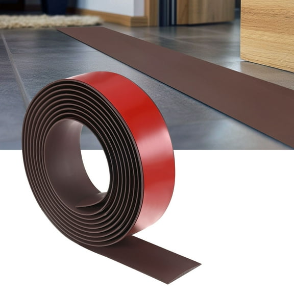 Floor Transition Strip Self Adhesive, 10FTx1.58Inch(3.05mx4cm) Flooring Transition Strip [Dark Brown]