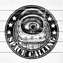 Space Beckons Painting Print on White Wood