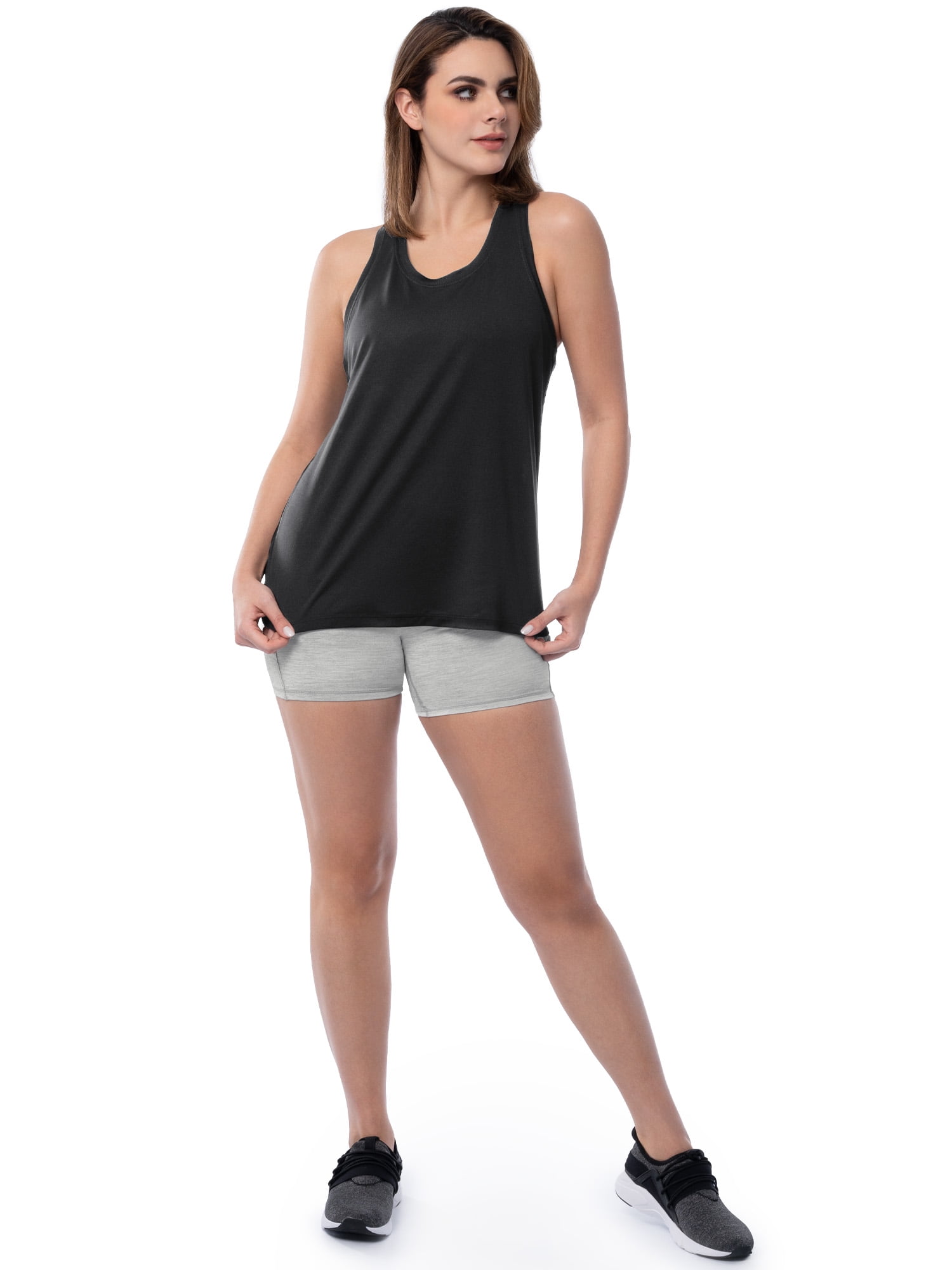 Athletic Works Women's Core Active Texture Knit Racerback Tank Top, Sizes XS-XXXL