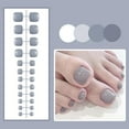 thumbnail image 1 of Finished Toenail Glossy Patches Fake Nails Wearable Manicure Nails Tools V0A9, 1 of 1
