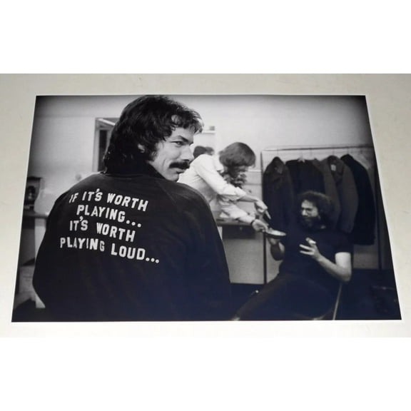 Grateful Dead Jerry Garcia Mickey Hart '70 Poster "Worth Playing Loud" 19"x13"