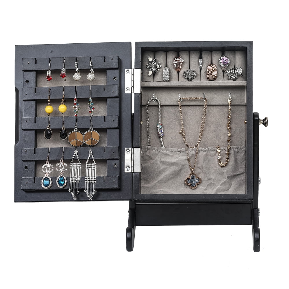 Topcobe Jewelry Organizer with Mirror Jewelry Armoire for Women