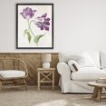 thumbnail image 2 of Stupell Industries Two Tulips Purple Florals Black Framed Floater Canvas Wall Art design by Jacob Marell, 31 x 25, 2 of 9