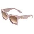 thumbnail image 4 of MIU MIU LOGO MU08WS Mauve Pink Geometric Luxury Fashion Sunglasses 08W, 4 of 6