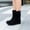 02 Black, variant on Babysbule Women's Boot Fashion Women's Winter Solid Color Low-Heeled Mid Calf Boots Round-Toe Side Zipper Shoes