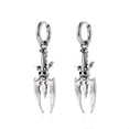 thumbnail image 2 of Skull Hoop Earrings for Men Women Punk Gothic Jewelry Holiday Festival Decor, 2 of 2