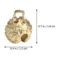 thumbnail image 4 of 10 Pcs Small Brass Bell Bell Ornament Wall Hangings Mini Bells Brass Bells Lucky Bell Craft Bells, 4 of 6