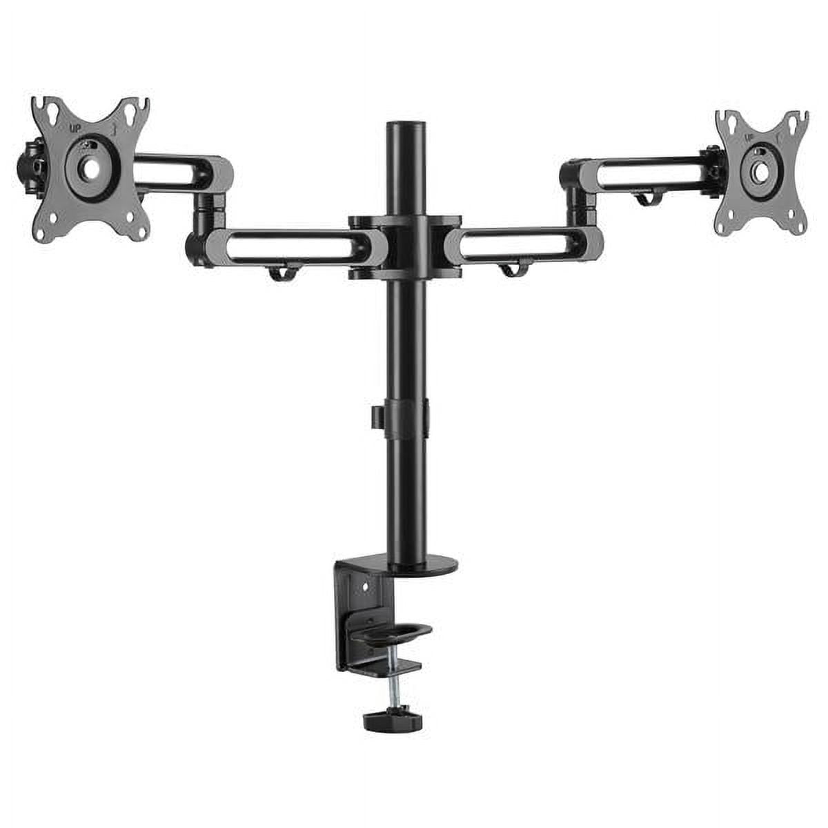 Startech.com Desk Mount Dual Monitor Arm, Desk Clamp Vesa Compatible Monitor Mount For Up To 32 Inch Displays, Ergonomic Articulating Monitor Arm, Height Adjustable/tilt/swivel/rotating - Double