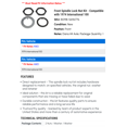 thumbnail image 2 of Front Spindle Lock Nut Kit - Compatible with 1974 International 100, 2 of 2