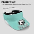 thumbnail image 4 of Chririnla Sun Visor Cap with Soccer Goal Dad Print Design, Sun Protection Hat for Outdoor Sports and Summer Activities, 4 of 4