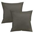 thumbnail image 1 of Uxcell 2-Pack Fundas de Almohadas para Exteriores, 18x18Pulgadas/45x45 cm Funda de Almohada Moderna para Sofá de Patio [Marrón Oscuro], 1 of 6