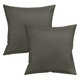 thumbnail image 1 of Uxcell 2-Pack Fundas de Almohadas para Exteriores, 18x18Pulgadas/45x45 cm Funda de Almohada Moderna para Sofá de Patio [Marrón Oscuro], 1 of 6