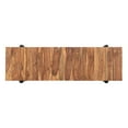 thumbnail image 3 of Coast To Coast Imports Kingston Sheesham Wood & Iron Metal Brown Console Table, 3 of 4