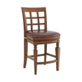 thumbnail image 4 of Alaterre Furniture Napa Counter Height Stool with Back - Set of 2 - Mahogany, 4 of 10