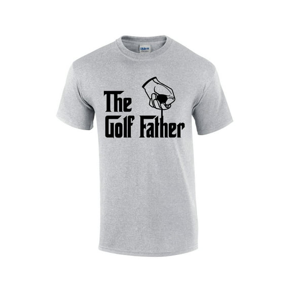 The Golf Father Men's Funny Father's Day Golfer Birthday Short Sleeve T-shirt Graphic Tee-Sports Grey-4xl