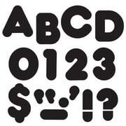 T-465 - Black 4" Casual Uppercase Ready Letters by Trend Enterprises Inc.