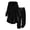 Black, variant on Women's Hooded Tracksuit Set Winter Warm Long Sleeve Pants Outfit Casual Loungewear Cozy Two Piece Suit summer pajamas for women set