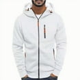 thumbnail image 2 of Xudanell Mens Hoodies Zip up Men's Winter Zipper Hoodie Sweatshirts Jacket Warm Coat (White,3XL), 2 of 6