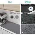 thumbnail image 2 of Nvzi Dish Drying mat for Kitchen Water Absorbent mat Drying mat for Kitchen Utensils Large Dry mat for Kitchen Utensils Drying mat Water Absorbent mats for Kitchen Items (Black), 2 of 5