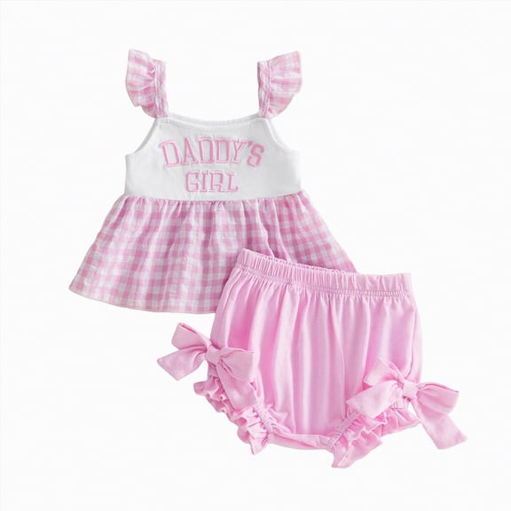 Leey-World Baby Onesies Baby-girls Short Sleeve Bodysuits One-piece Cotton Newborn Girl Outfits(Pink,12-18 Months)