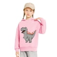 thumbnail image 2 of JSGEK Cute Print Hoodie Long Sleeve Stylish Soft Fabric Comfortable Casual Sweatshirt for Children Perfect for Daily Wear Holiday Gift Pink 6 Years, 2 of 6