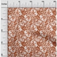 thumbnail image 2 of oneOone Silk Tabby Rust Brown Fabric Abstract Craft Projects Decor Fabric Printed By The Yard 42 Inch Wide, 2 of 5